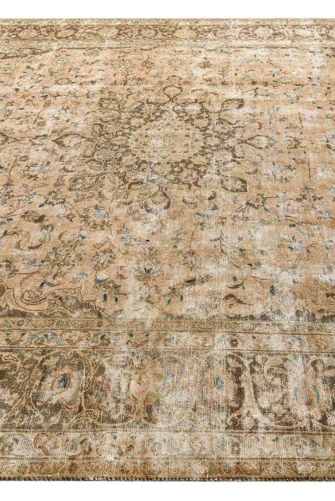 290cm x 385cm anudado a mano Ultra Vintage Alfombra Persa Lana