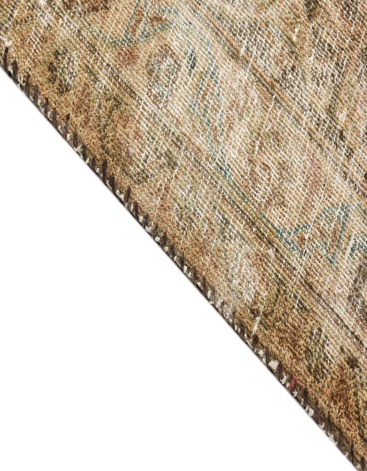 Detail image of 9' 7 x 12' 8  Hand Knotted Ultra Vintage Persian Wool Rug