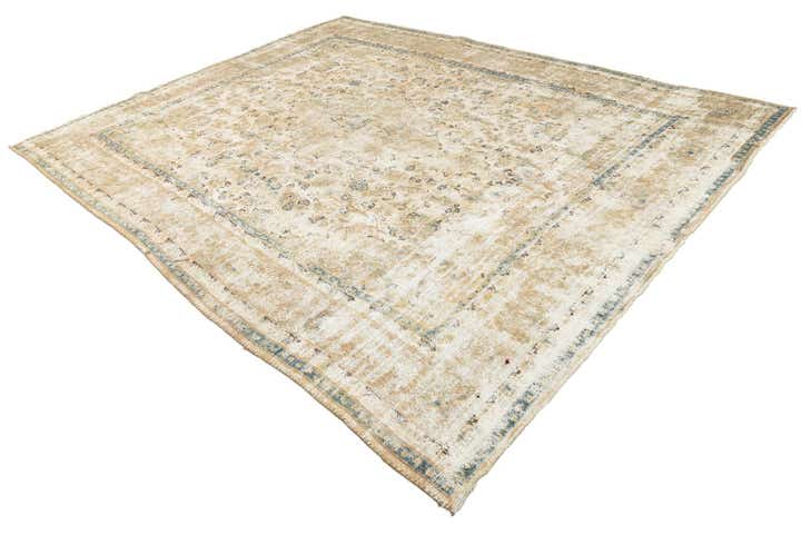 9' 6 x 12' 3 Hand Knotted Ultra Vintage Persian Wool Rug