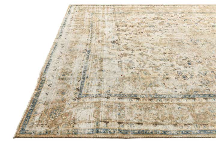 9' 6 x 12' 3 Hand Knotted Ultra Vintage Persian Wool Rug