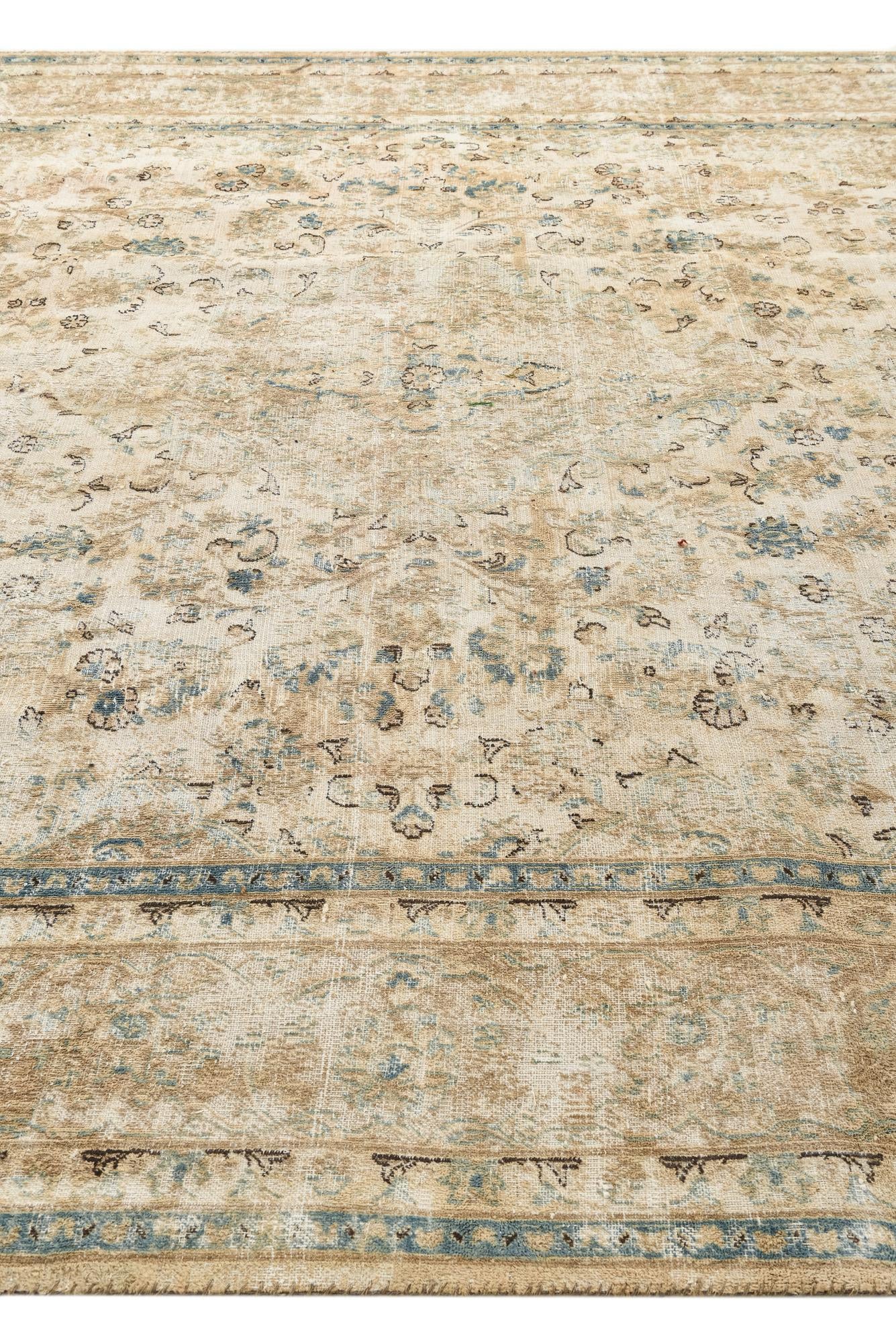 9' 6 x 12' 3 Hand Knotted Ultra Vintage Persian Wool Rug