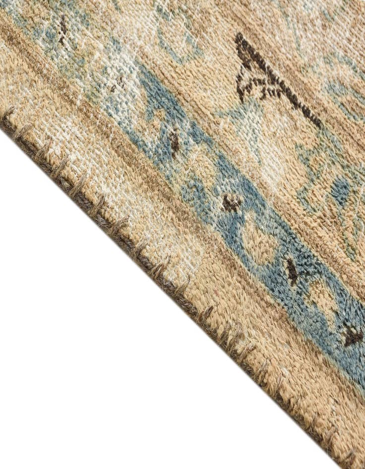 Detail image of 9' 6 x 12' 3  Hand Knotted Ultra Vintage Persian Wool Rug