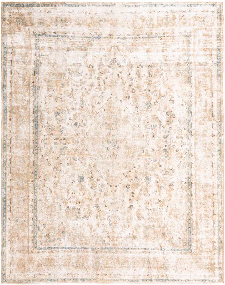9' 6 x 12' 3 Hand Knotted Ultra Vintage Persian Wool Rug