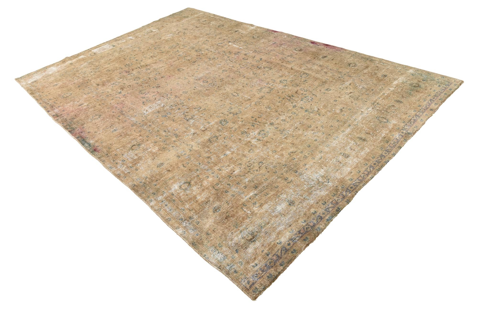 7' 9 x 11' 4 Hand Knotted Ultra Vintage Persian Wool Rug