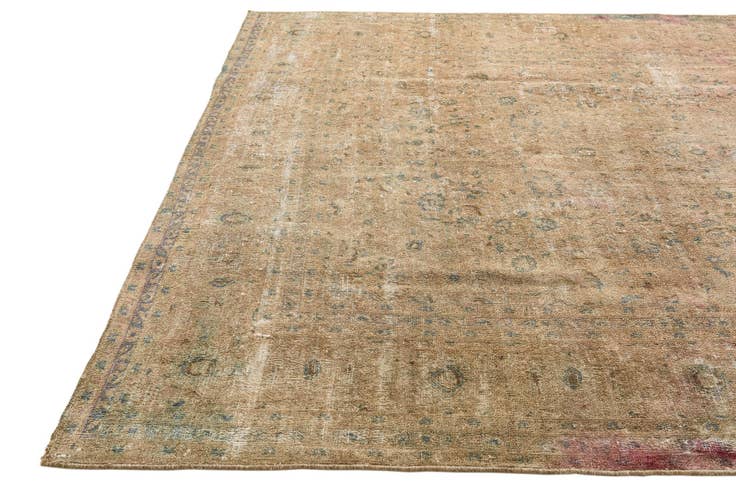 Detail image of 7' 9 x 11' 4 Hand Knotted Ultra Vintage Persian Wool Rug