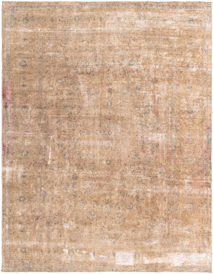 Detail image of 7' 9 x 11' 4 Hand Knotted Ultra Vintage Persian Wool Rug