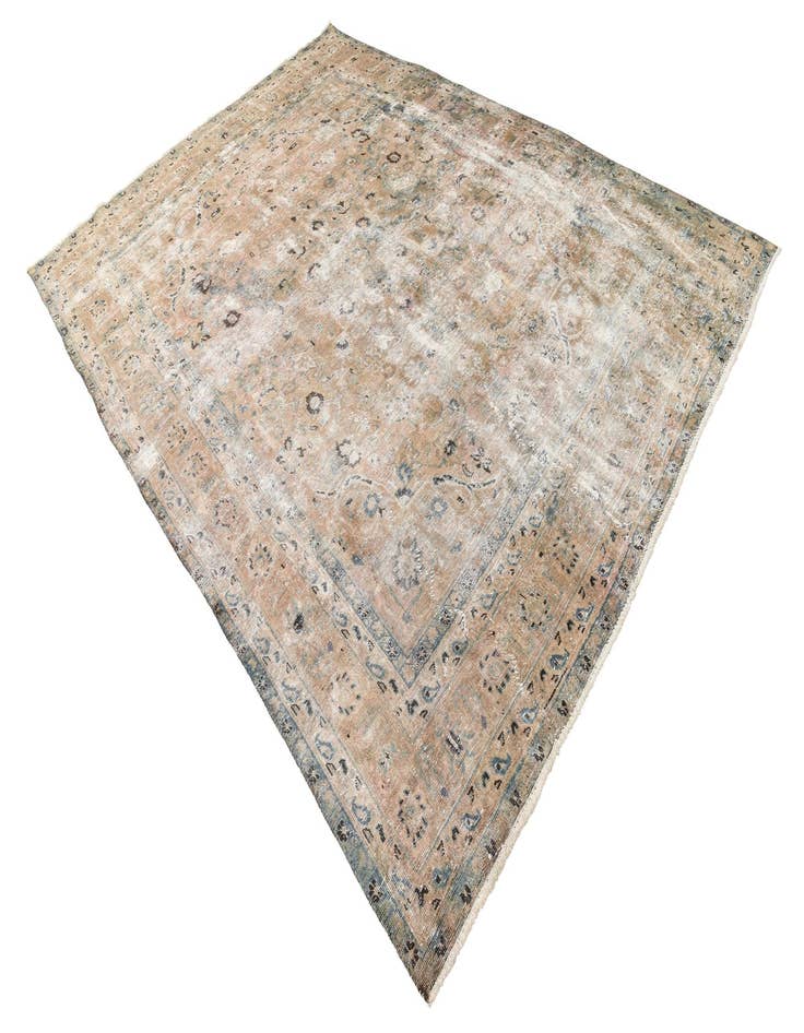 Detail image of 8' 2 x 11' 5  Hand Knotted Ultra Vintage Persian Wool Rug