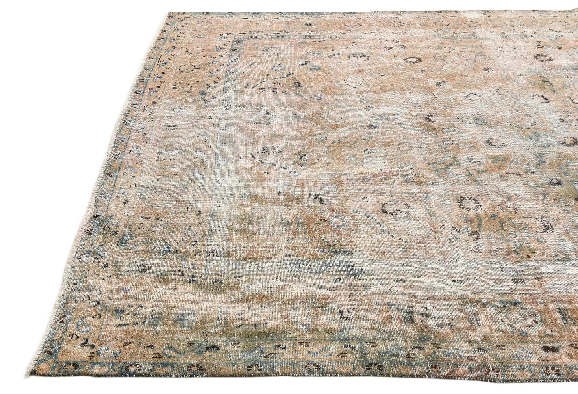 8' 2 x 11' 5 Hand Knotted Ultra Vintage Persian Wool Rug