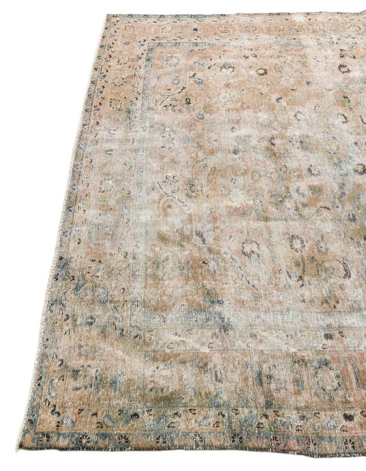 Detail image of 8' 2 x 11' 5  Hand Knotted Ultra Vintage Persian Wool Rug