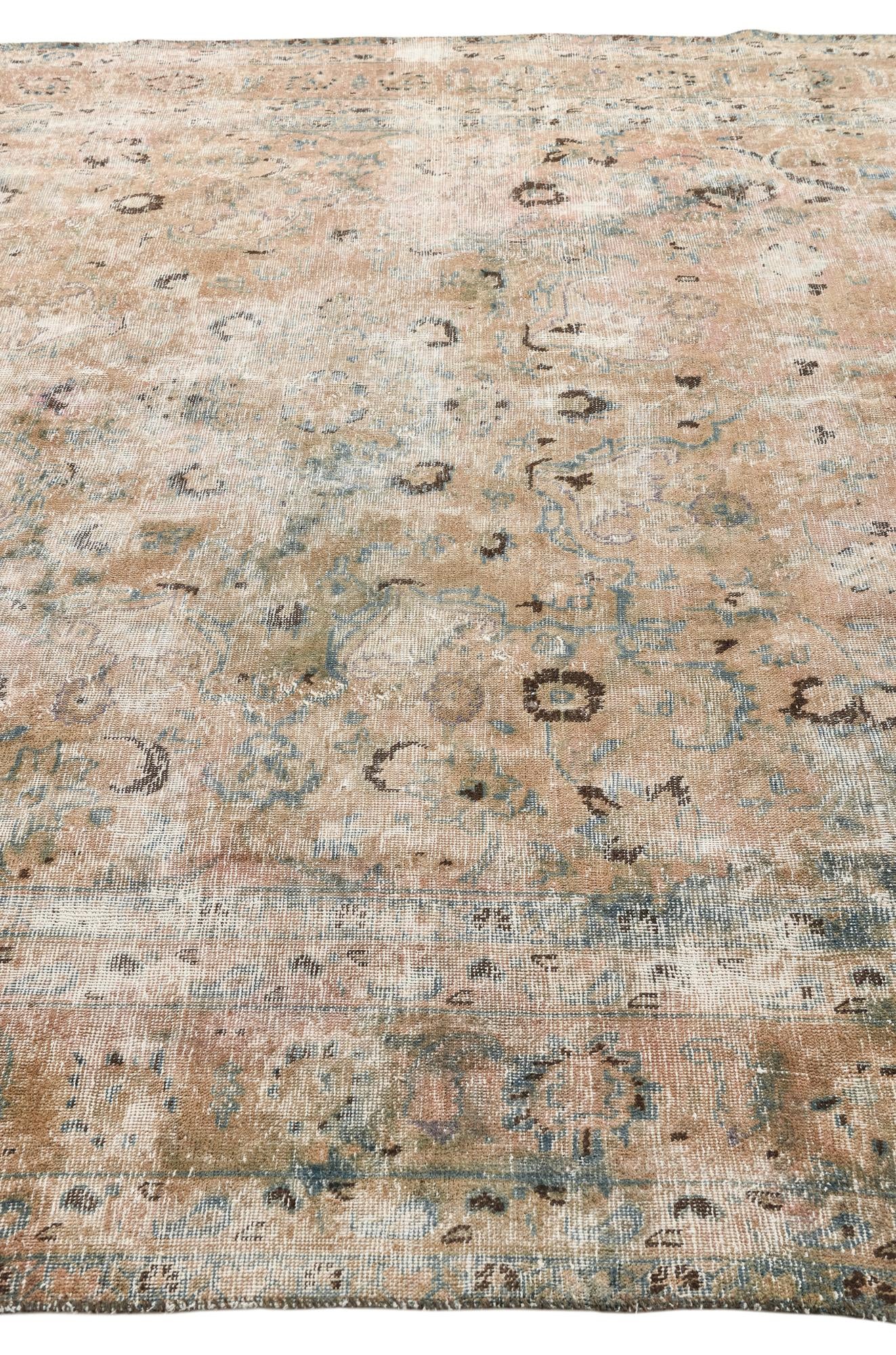 8' 2 x 11' 5 Hand Knotted Ultra Vintage Persian Wool Rug