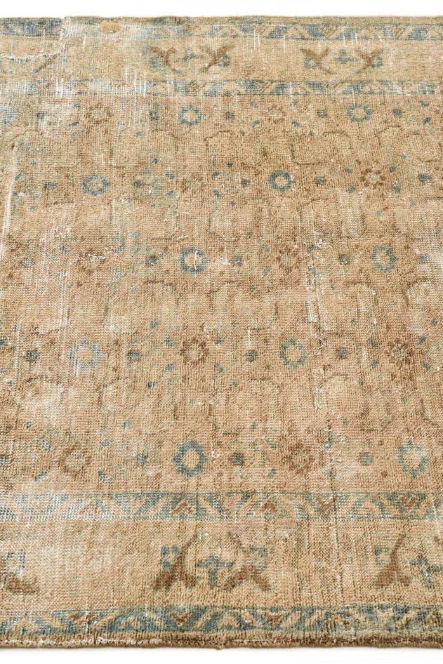 Detail image of 3' 9 x 6' 7 Hand Knotted Ultra Vintage Persian Wool Rug