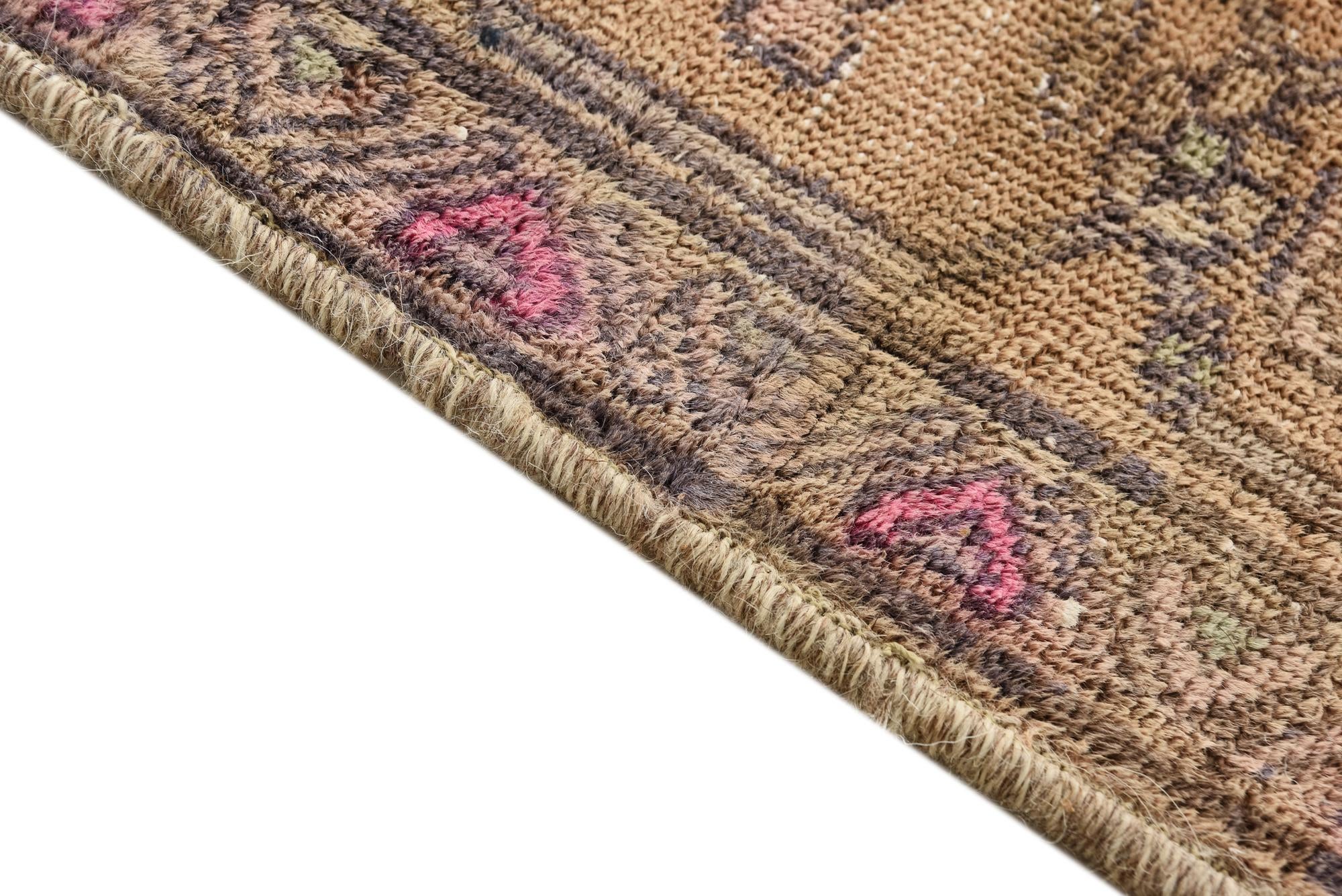 4' 2 x 6' 5 Hand Knotted Ultra Vintage Persian Wool Rug