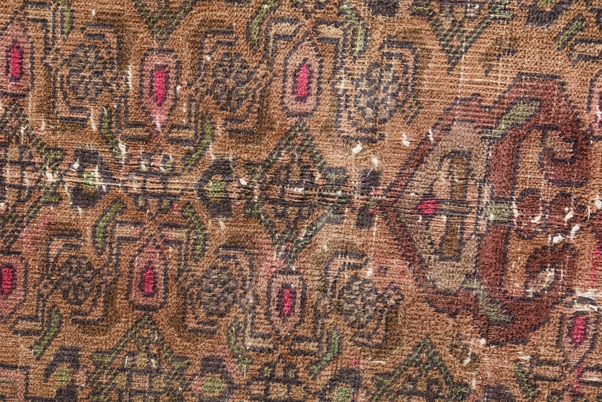 4' 2 x 6' 5 Hand Knotted Ultra Vintage Persian Wool Rug