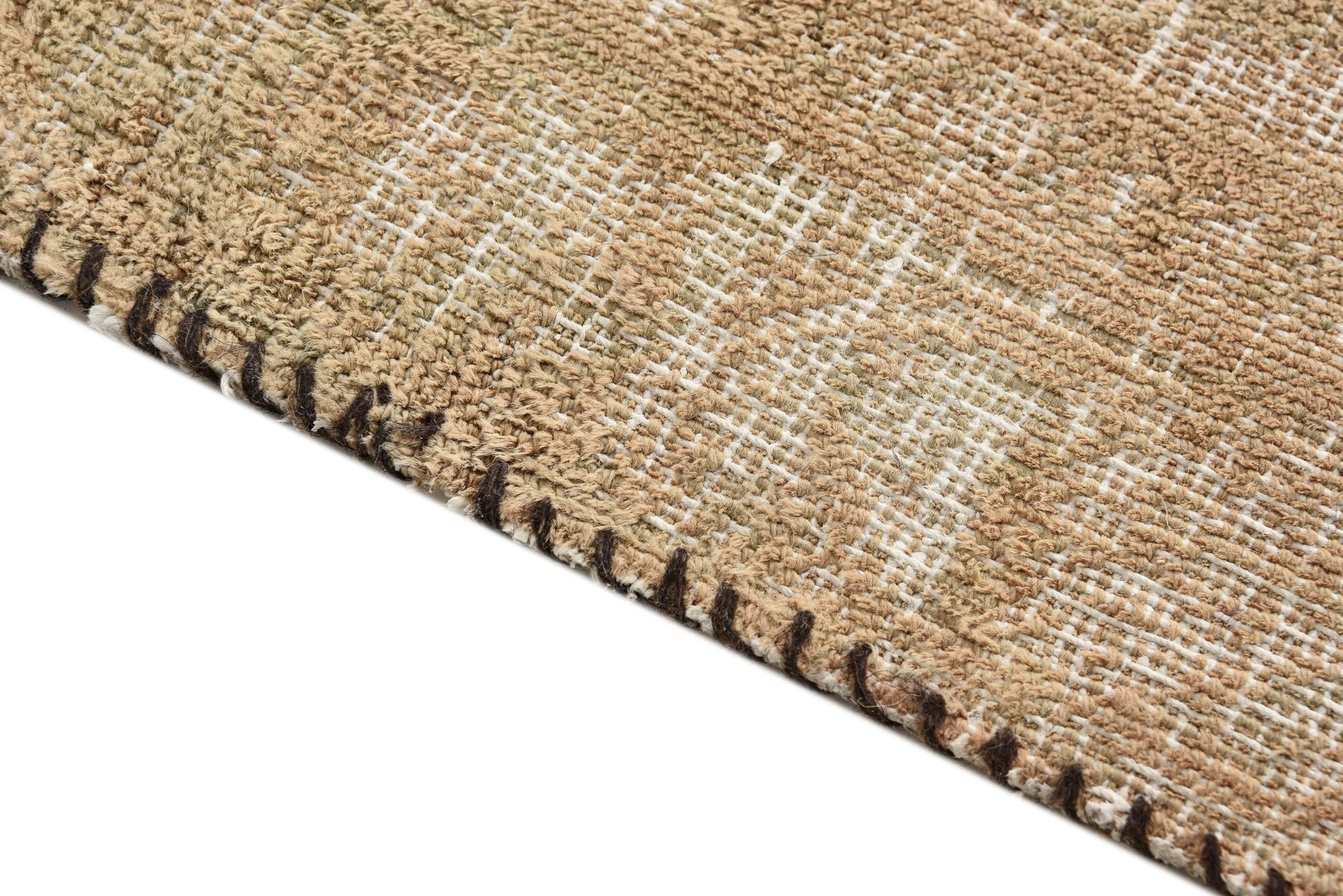 9' 1 x 12' Hand Knotted Ultra Vintage Persian Wool Rug