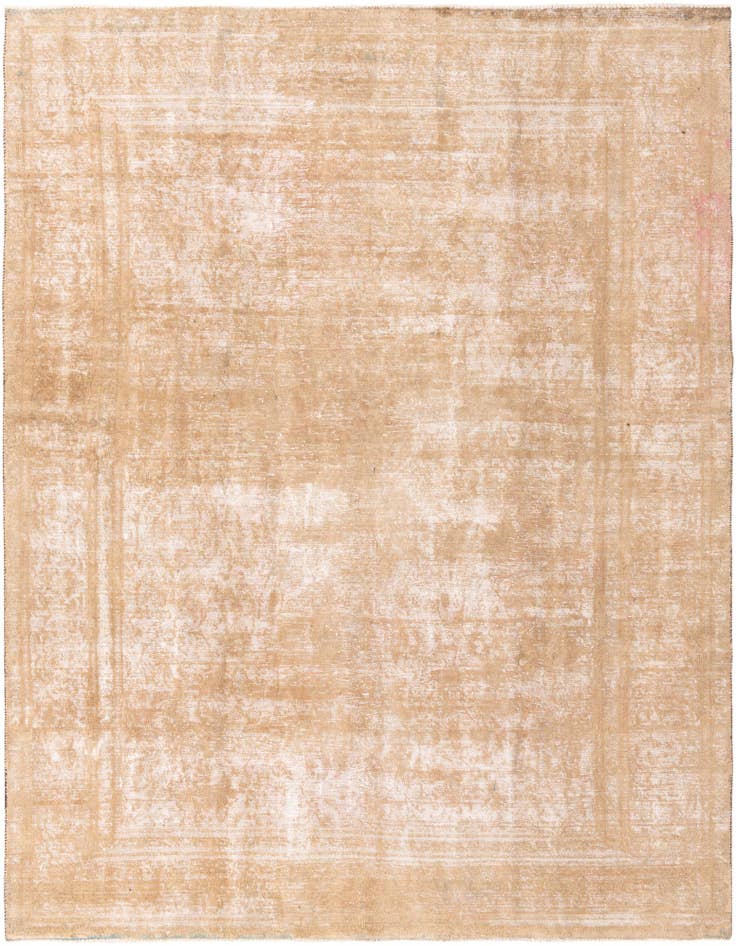 Detail image of 9' 1 x 12' Hand Knotted Ultra Vintage Persian Wool Rug