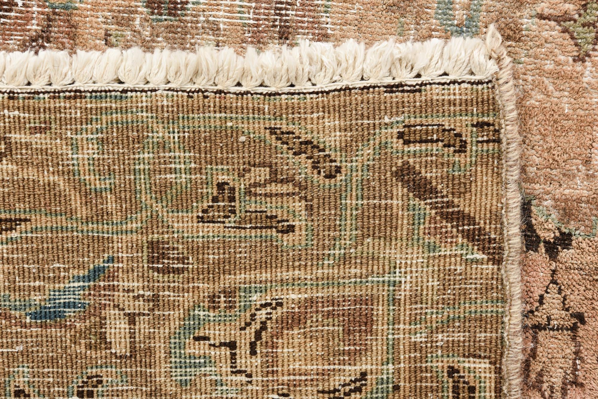 9' x 11' 8 Hand Knotted Ultra Vintage Persian Wool Rug