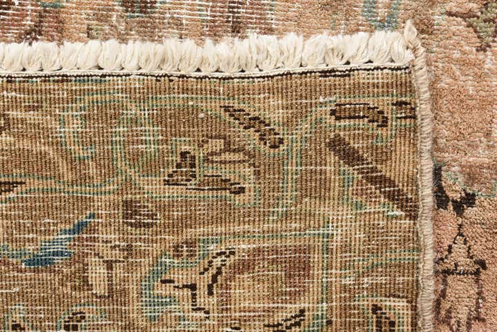 9' x 11' 8 Hand Knotted Ultra Vintage Persian Wool Rug