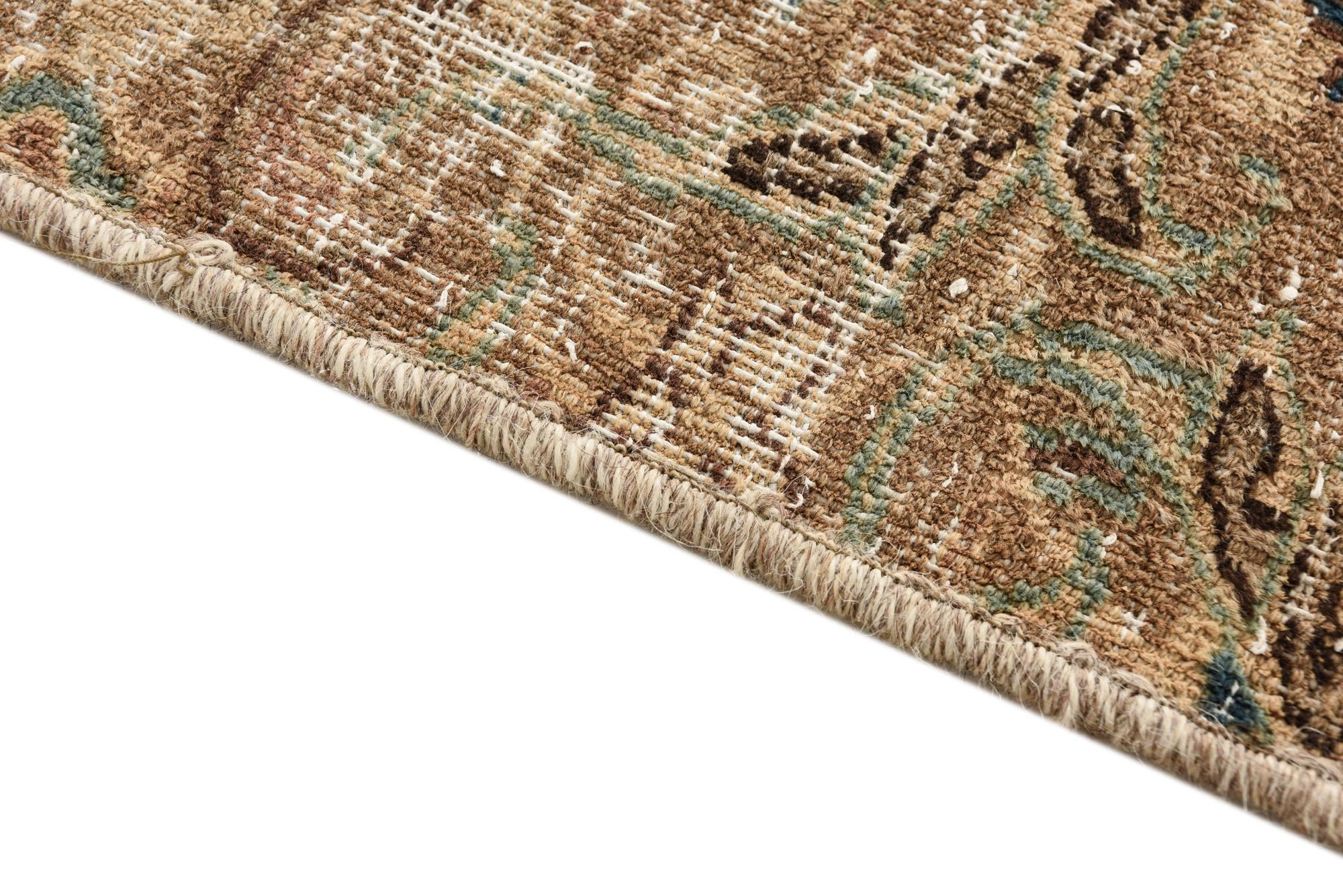 9' x 11' 8 Hand Knotted Ultra Vintage Persian Wool Rug