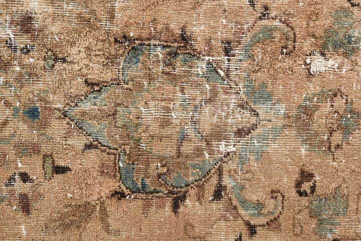 9' x 11' 8 Hand Knotted Ultra Vintage Persian Wool Rug