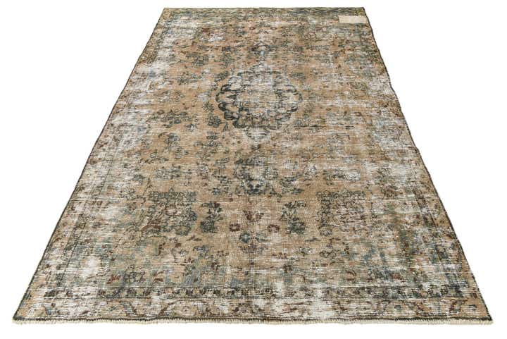 6' 3 x 9' 4 Hand Knotted Ultra Vintage Persian Wool Rug