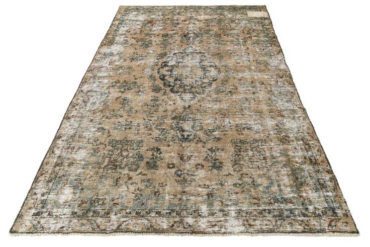 Detail image of 6' 3 x 9' 4 Hand Knotted Ultra Vintage Persian Wool Rug