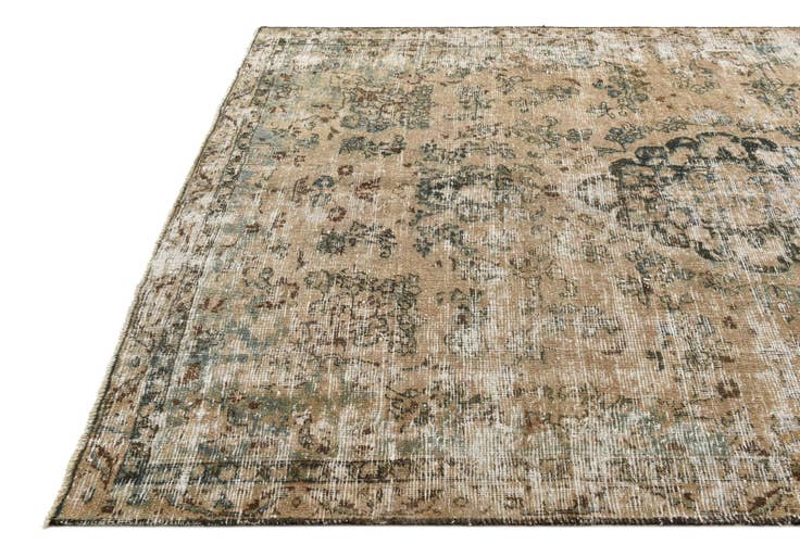 Detail image of 6' 3 x 9' 4 Hand Knotted Ultra Vintage Persian Wool Rug