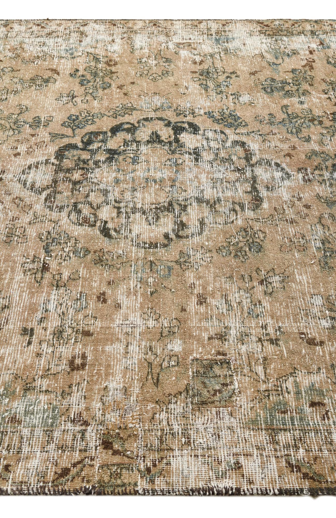 6' 3 x 9' 4 Hand Knotted Ultra Vintage Persian Wool Rug
