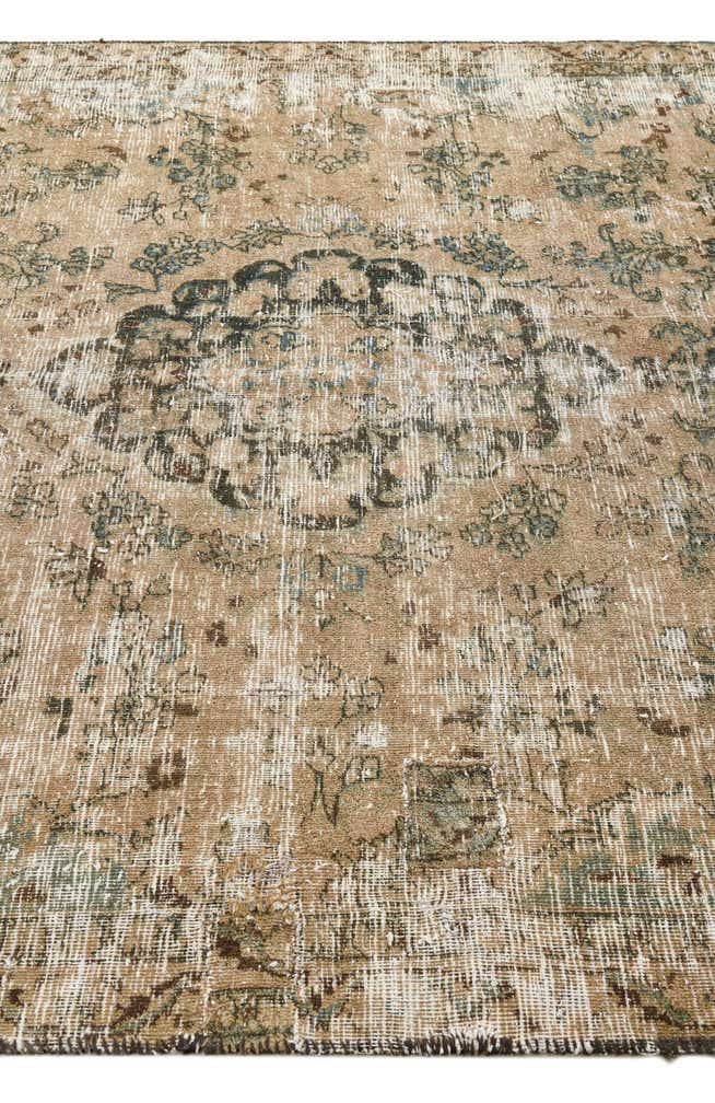 6' 3 x 9' 4 Hand Knotted Ultra Vintage Persian Wool Rug