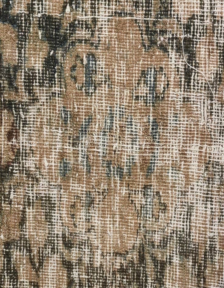 Detail image of 6' 3 x 9' 4  Hand Knotted Ultra Vintage Persian Wool Rug