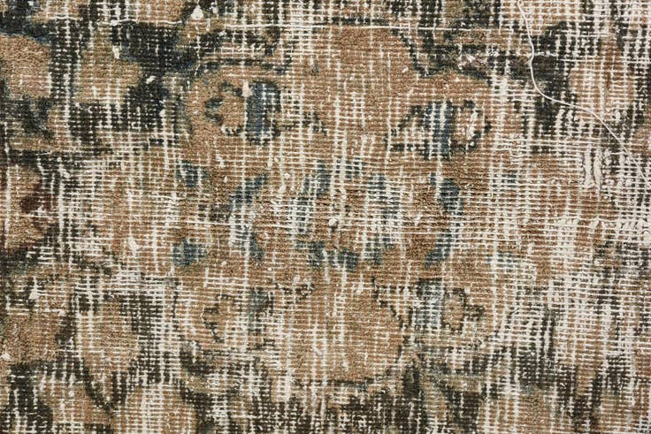 Detail image of 6' 3 x 9' 4 Hand Knotted Ultra Vintage Persian Wool Rug