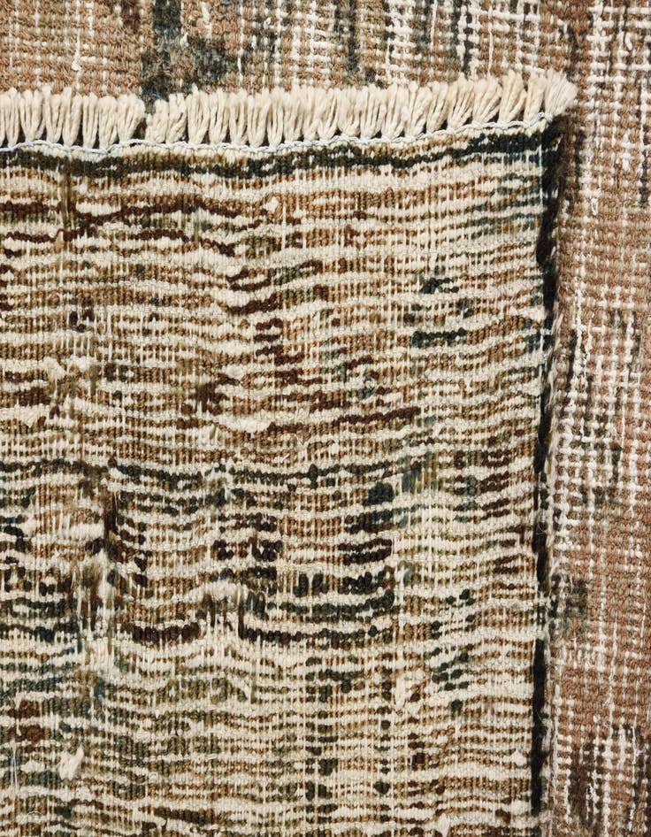 Detail image of 6' 3 x 9' 4  Hand Knotted Ultra Vintage Persian Wool Rug