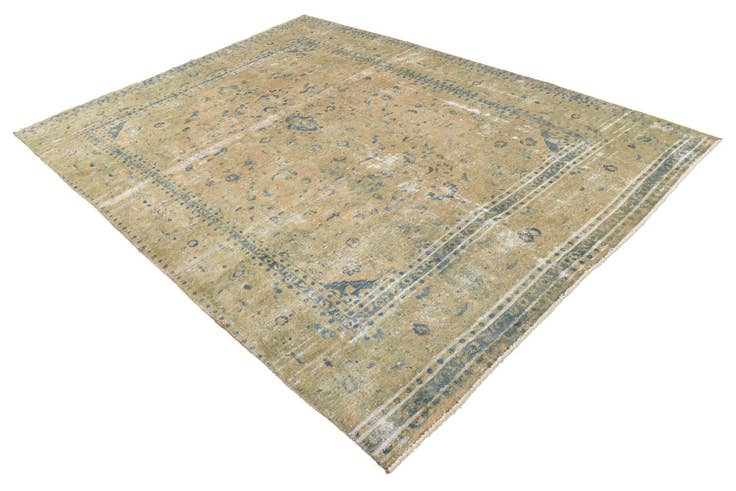 Detail image of 7' 6 x 10' Hand Knotted Ultra Vintage Persian Wool Rug