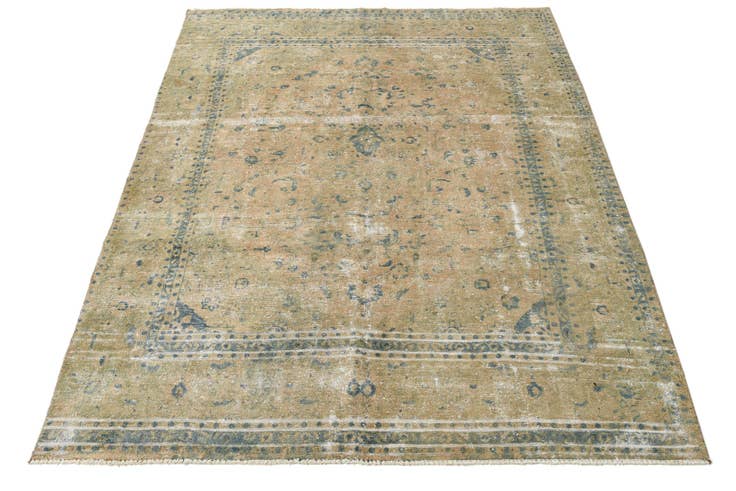 Detail image of 7' 6 x 10' Hand Knotted Ultra Vintage Persian Wool Rug