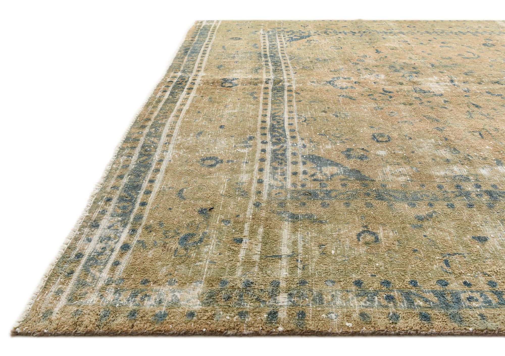 7' 6 x 10' Hand Knotted Ultra Vintage Persian Wool Rug