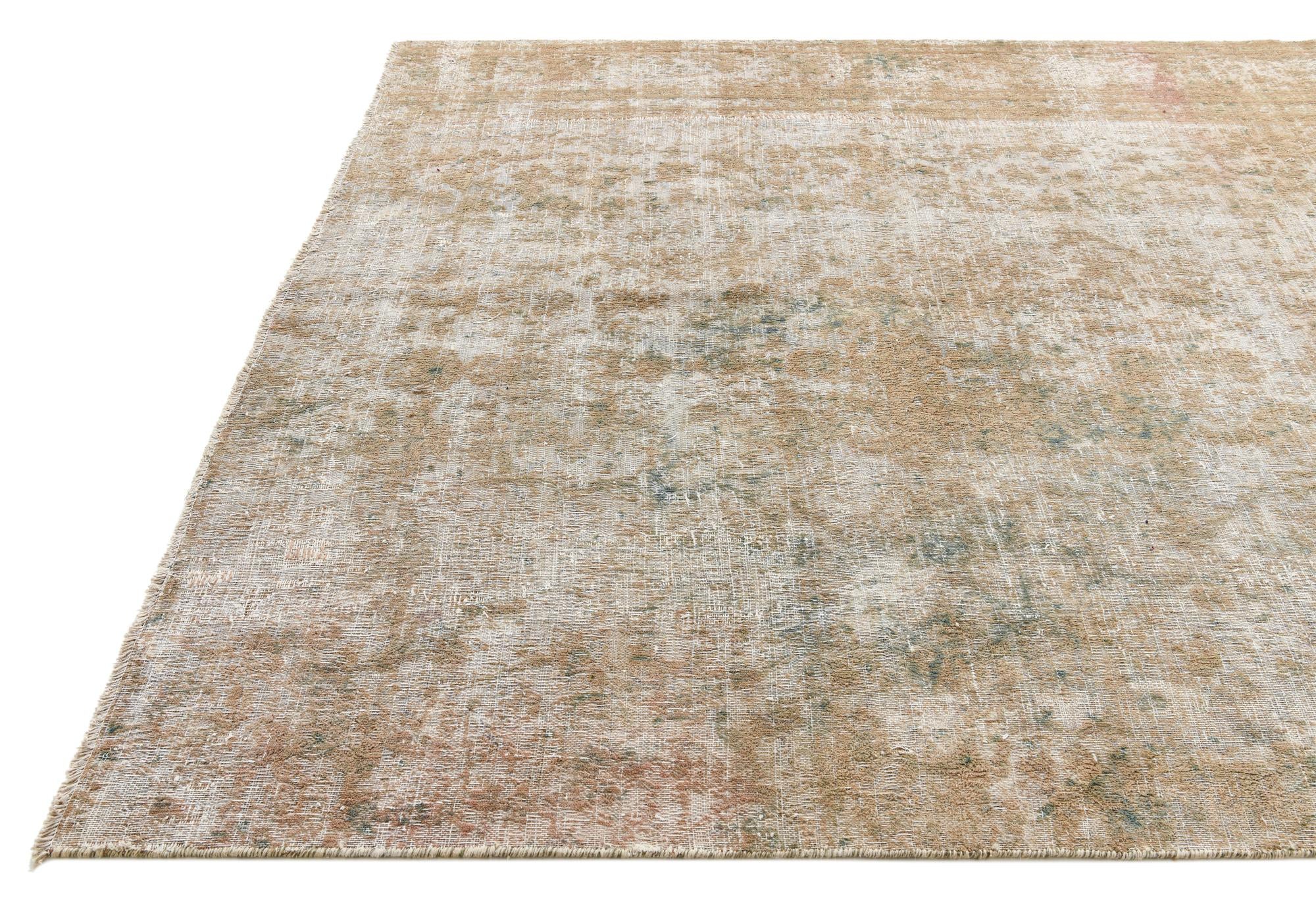 7' 2 x 10' 4 Hand Knotted Ultra Vintage Persian Wool Rug