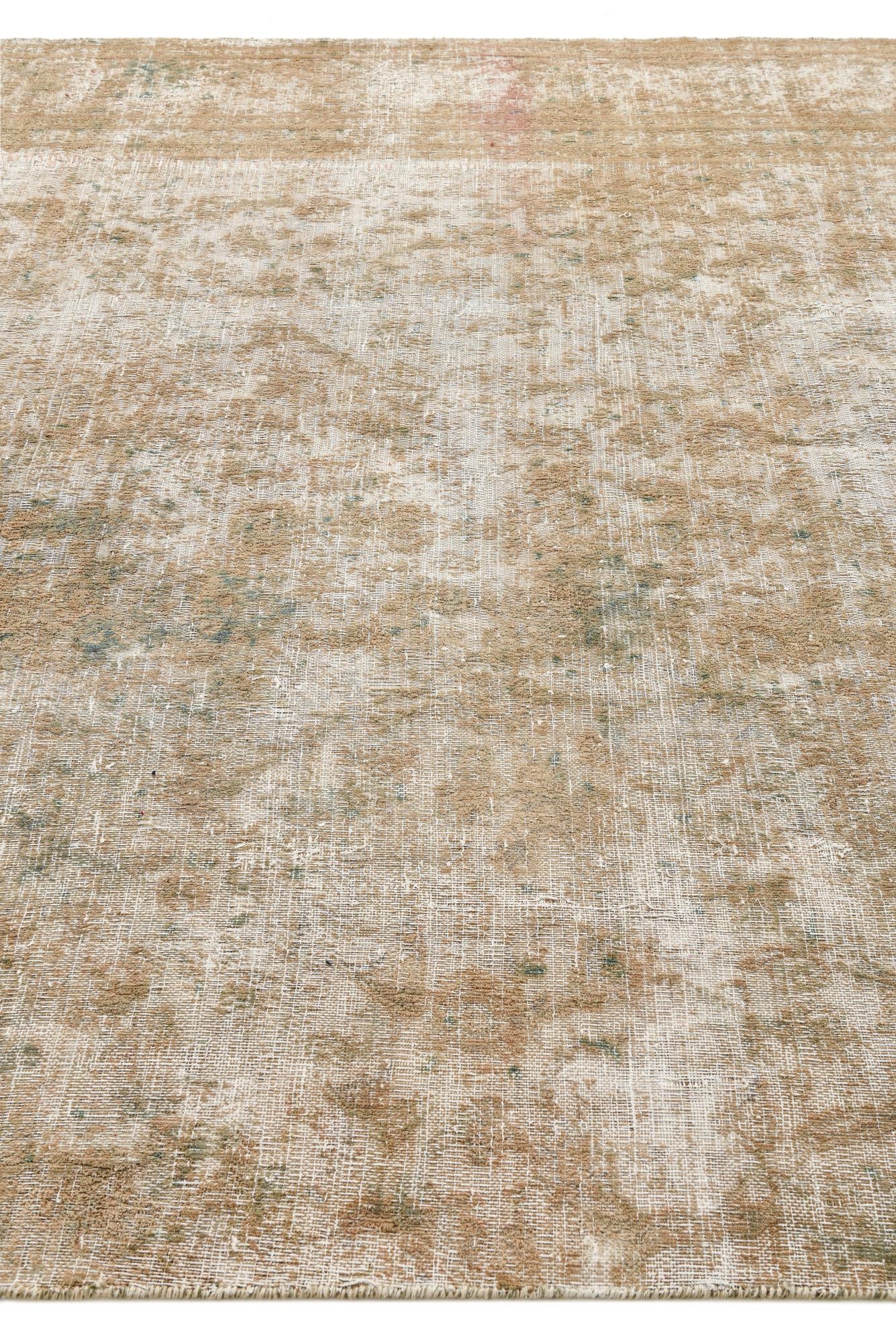 7' 2 x 10' 4 Hand Knotted Ultra Vintage Persian Wool Rug