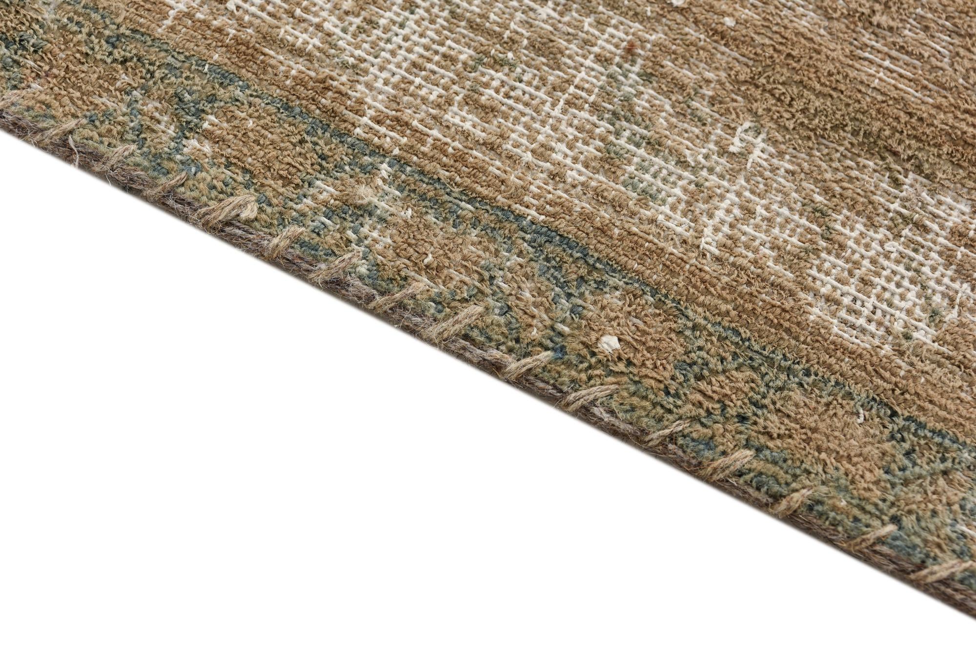 9' 5 x 13' Hand Knotted Ultra Vintage Persian Wool Rug