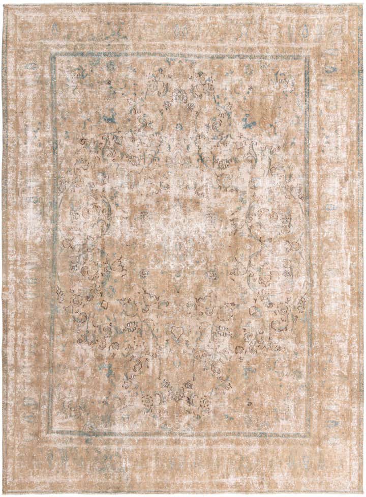 285cm x 395cm Handgeknoopt Ultra Vintage Perzisch Wol Vloerkleed