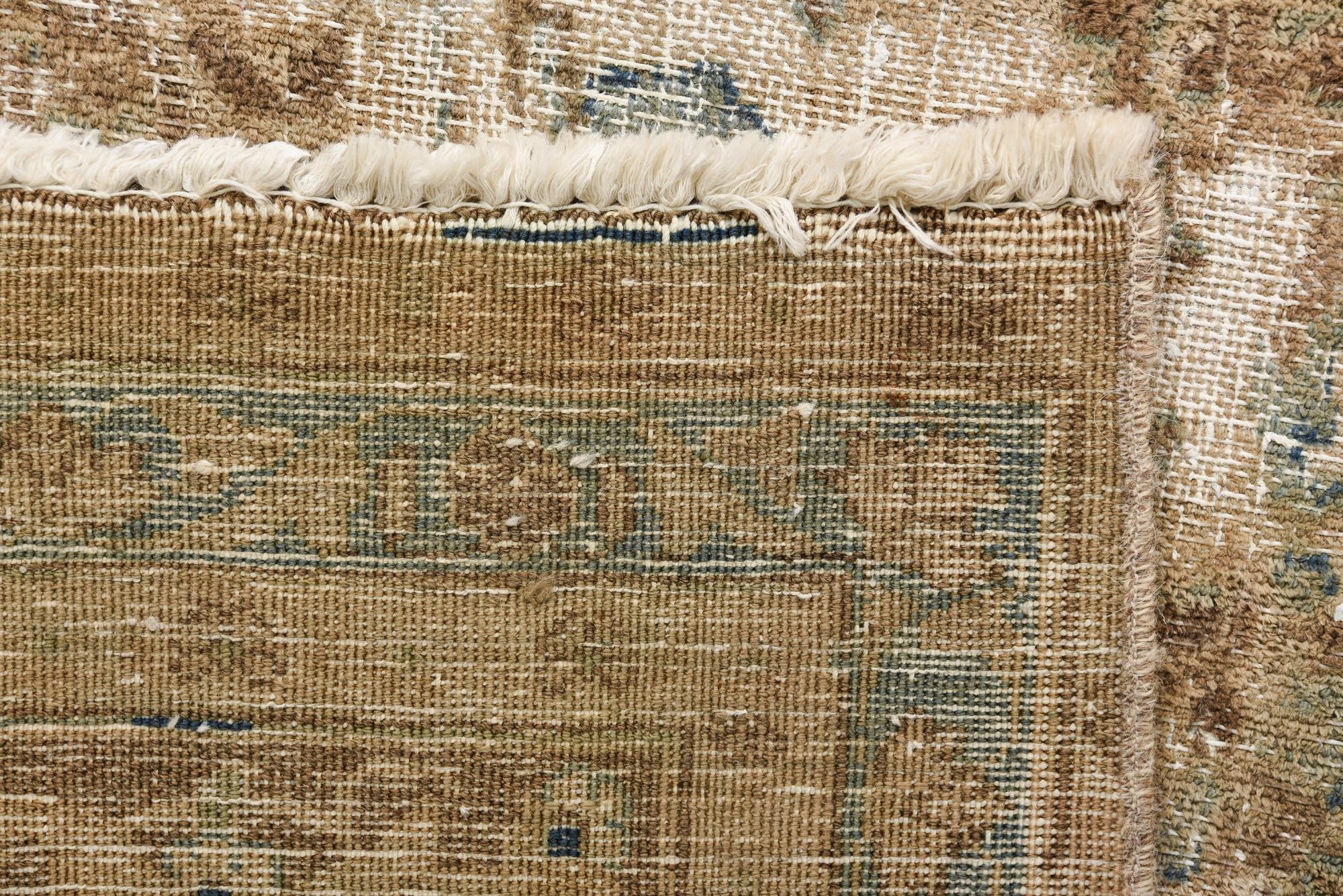 9' 7 x 12' 2 Hand Knotted Ultra Vintage Persian Wool Rug