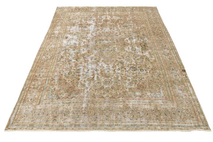 9' 7 x 12' 2 Hand Knotted Ultra Vintage Persian Wool Rug