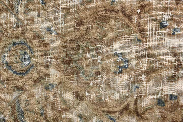 9' 7 x 12' 2 Hand Knotted Ultra Vintage Persian Wool Rug