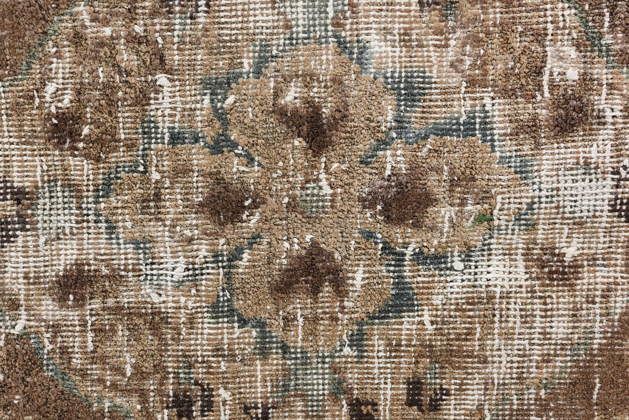 9' 10 x 12' 4 Hand Knotted Ultra Vintage Persian Wool Rug