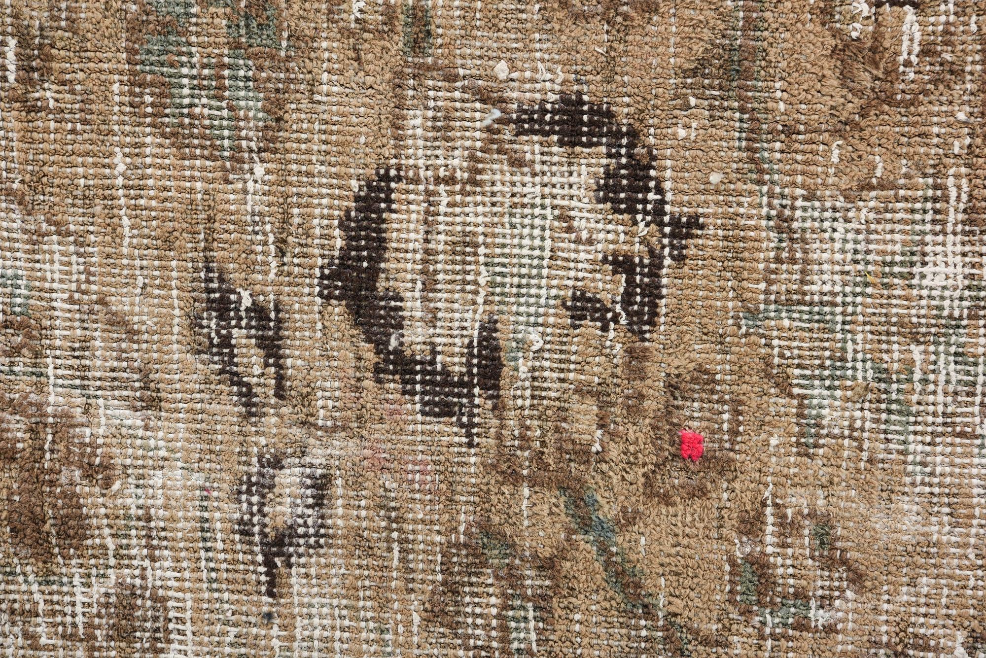 9' 10 x 12' 4 Hand Knotted Ultra Vintage Persian Wool Rug