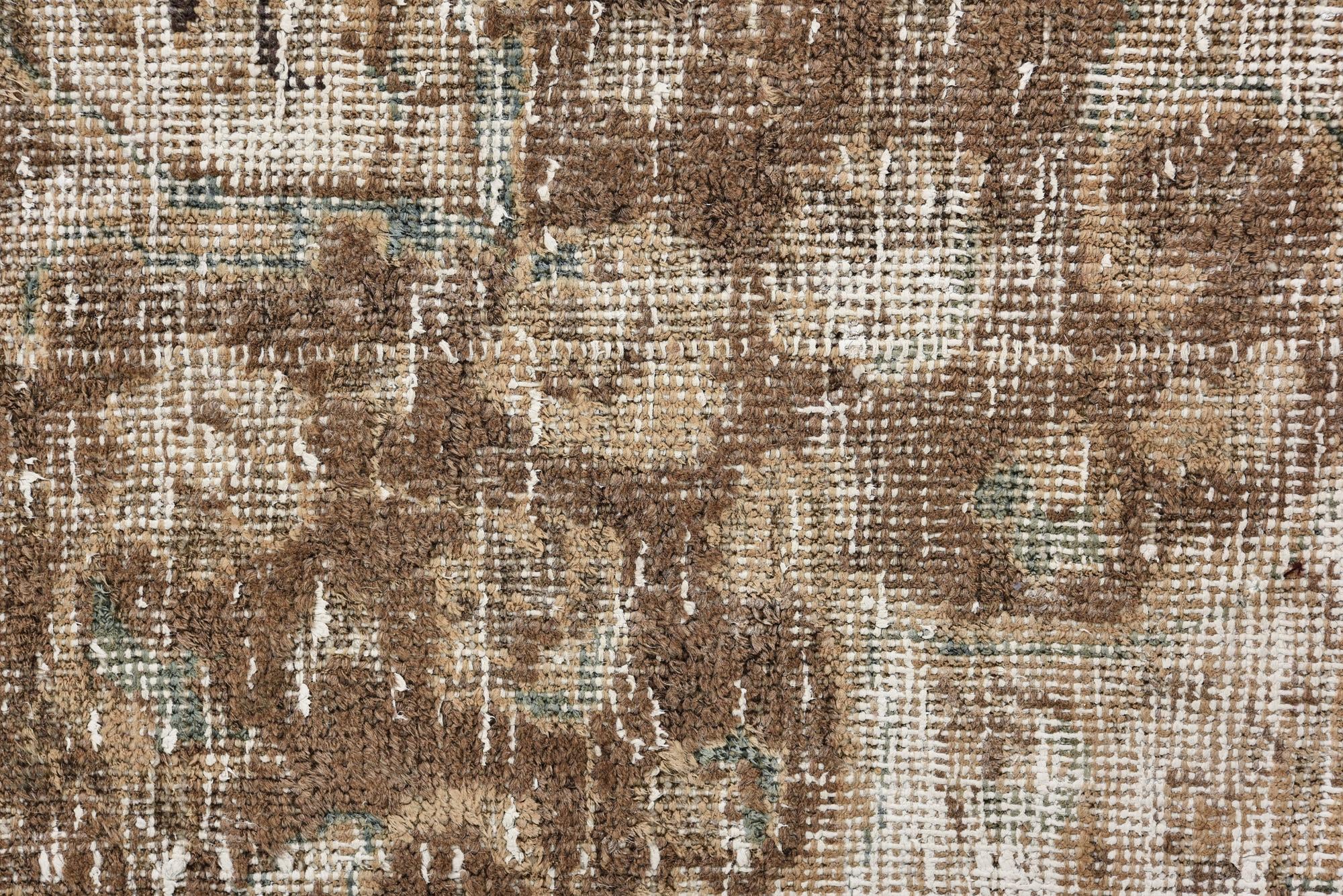 9' 10 x 12' 4 Hand Knotted Ultra Vintage Persian Wool Rug
