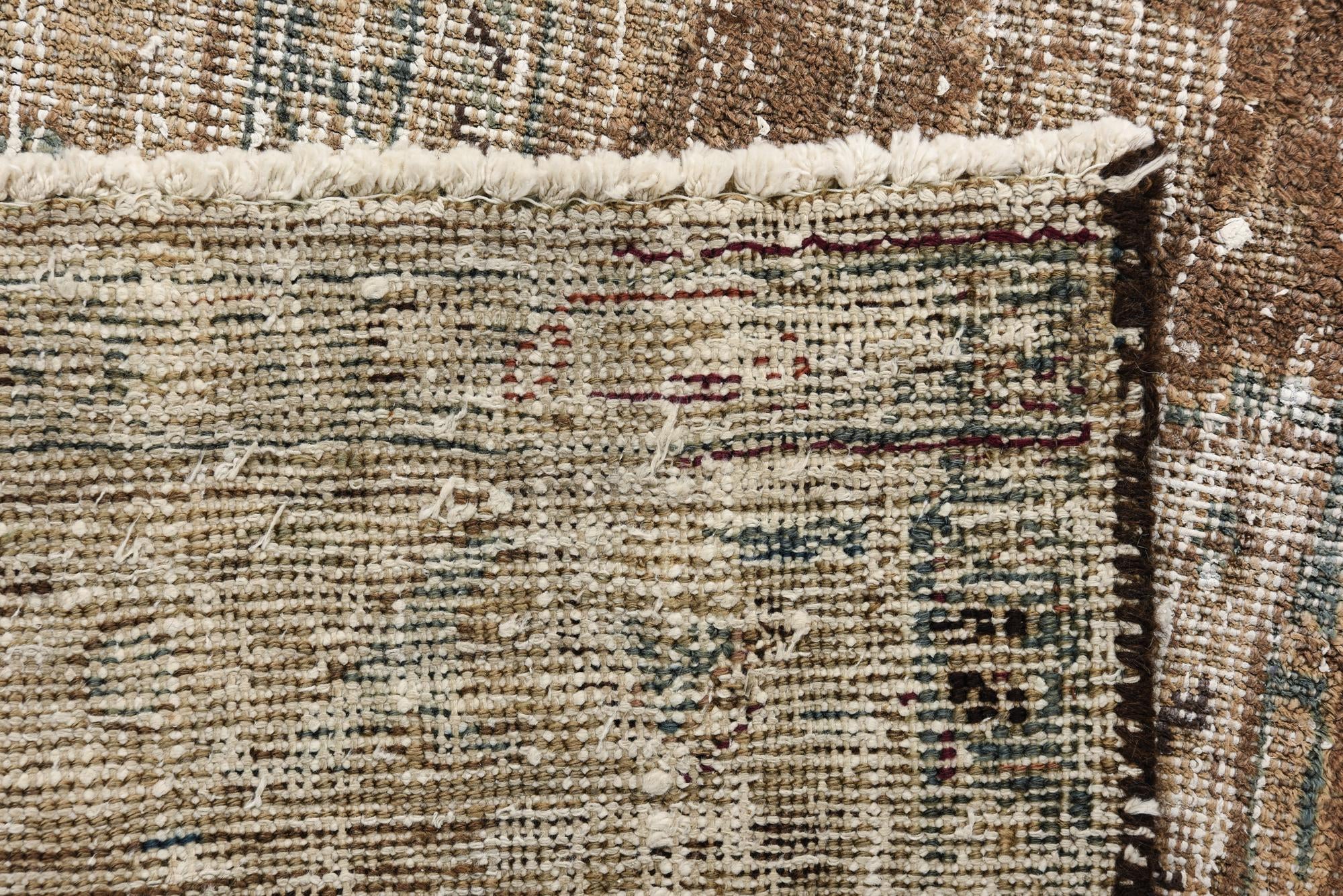 9' 10 x 12' 4 Hand Knotted Ultra Vintage Persian Wool Rug