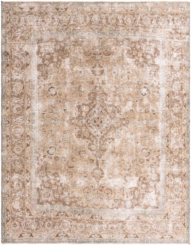 Detail image of 9' 10 x 12' 4 Hand Knotted Ultra Vintage Persian Wool Rug
