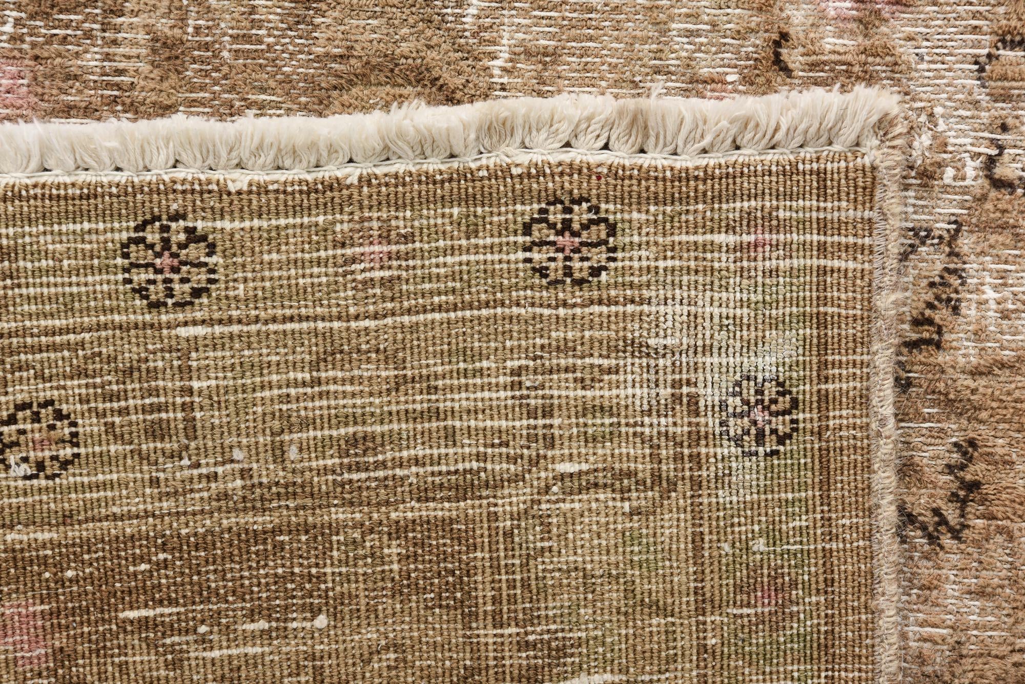 9' 5 x 12' 6 Hand Knotted Ultra Vintage Persian Wool Rug