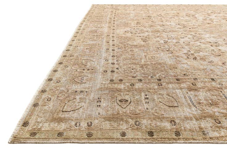 Detail image of 9' 5 x 12' 6 Hand Knotted Ultra Vintage Persian Wool Rug