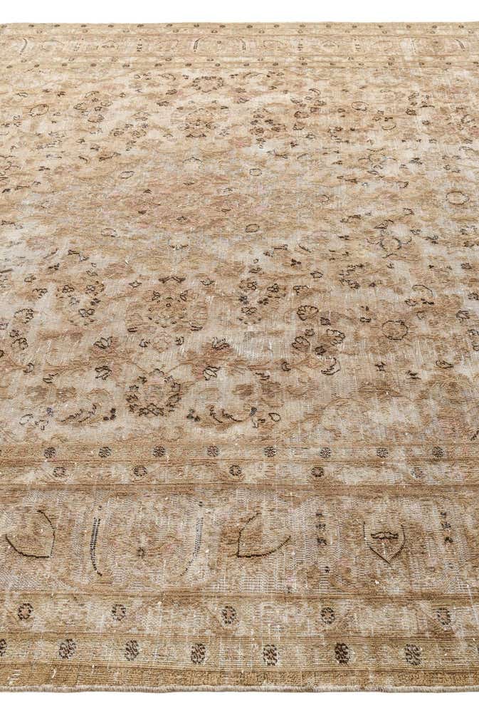 9' 5 x 12' 6 Hand Knotted Ultra Vintage Persian Wool Rug