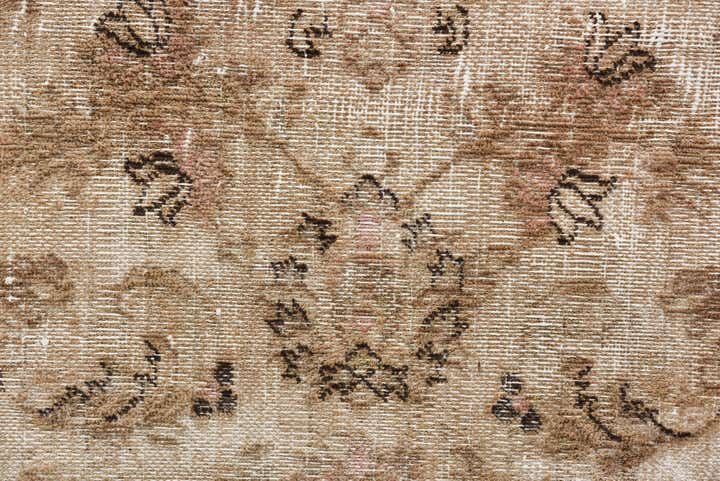 9' 5 x 12' 6 Hand Knotted Ultra Vintage Persian Wool Rug